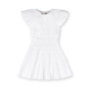 Organic flutter sleeve Knit Dress